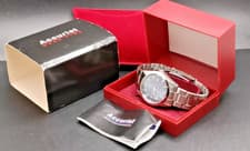 Image of ACCURIST Mens Navy Blue Dial Stainless Steel Watch with Date-VGC Boxed & Working