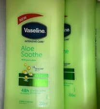 Image of VASELINE INTENSIVE CARE ALOE SOOTHE NON GREASY LOTION-200ml X 2= 400ml