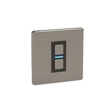 Image of Lightwave LP21MK2 Smart Dimmer with Energy Monitoring, 1 Gang, Stainless Steel -