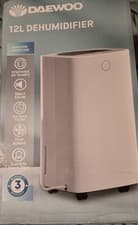 Image of Daewoo 12 Litre Dehumidifier With 2 Lt Water Tank 24Hr Timer COL1471 Free P&P