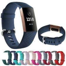 Image of For Fitbit Charge 3 4 Straps Wristband Wrist Watch Band Replacement Small Large