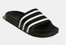 Image of adidas originals adilette slides sandals Size from 4-9 Black/White Big Sale