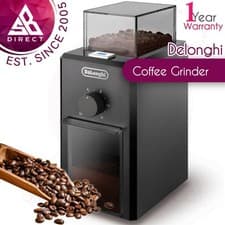 Image of Delonghi Professional Burr Coffee Grinder│12 Cups│Adjustable Grinding│Black│InUK