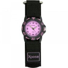 Image of Sekonda Children's Black Cloth Strap Wrist Watch 3893