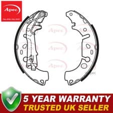 Image of Apec Rear Brake Shoes Set Fits Vauxhall Corsa Fiat Grande Punto 77364264