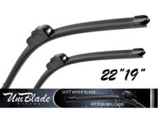 Image of Front Flat Windscreen Wiper Blades UniBlade 22"/19" - 550mm 480mm