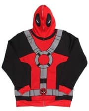 Image of Marvel Deadpool Men's Full Zip Mask Hoodie X-Large