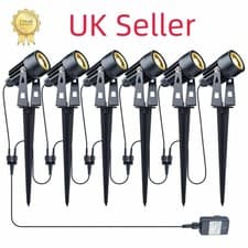 Image of 4/6/8PCS LED Garden Spike Lights Mains Powered IP65 Outdoor Landscape Spotlight