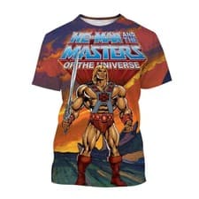 Image of He Man Masters Of The Universe Hero Cartoon Figure Mens Comic T-Shirt Shirt Top