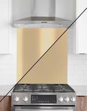 Image of Kitchen Splashback - aluminium composite - Matt/Gloss Light Ivory - 2 sizes