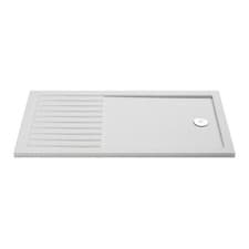 Image of Nuie Slip-Resistant 1700 x 700mm Rectangular Walk-In Shower Tray & Drying Area