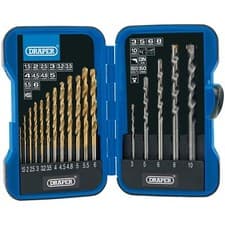 Image of Draper Metric Combined HSS and Masonry Drill Bit Set (17 Piece) 18551