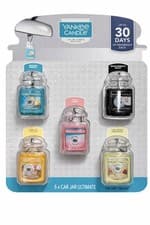 Image of Yankee Candle Car Jar Ultimate Multipack 5 Pack Car Air Fresheners Up To 30 Days
