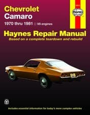Image of Chevrolet Camaro 70 81 by Haynes Publishi PAPERBACK 9780856968815