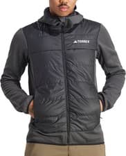 Image of adidas Terrex Multi Hybrid Hooded Mens Insulated Jacket Black Outdoor Coat