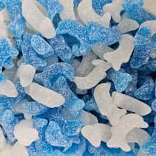 Image of Vegan Fizzy Baby Dolphins Retro Sweets Candy Pick n Mix Party Favours