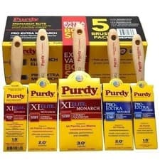 Image of Purdy Monarch Elite-Pro Extra Paint Brush Set x 5, Synthetic ( ME3PEDUO )