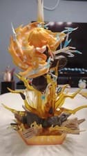 Image of 35CM Zenitsu LED Action Figure Demon Slayer Double Head PVC Anime Statue Model