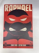 Image of BST AXN Teenage Mutant Ninja Turtles - Raphael Exclusive Figure & Comic Book
