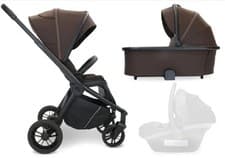 Image of My Babiie MB450 2-in-1 Pushchair & Carrycot - Chocolate