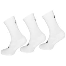 Image of Asics 3-Pack Solid Mens White Crew Socks 128064_0001