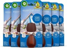Image of Airwick Essential Mist Refills - Linen & White Orchid - 20ml 6 Pack
