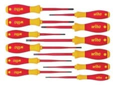 Image of Wiha SoftFinish electric slimFix Screwdriver Set, 12 Piece
