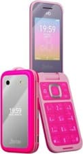 Image of HMD Barbie Pink Mobile Flip Phone - Unlocked - with accessories
