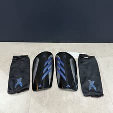 Image of Adidas X SG League Football Shin Pads Guards Black Size Large New!