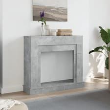 Image of Modern Fireplace Surround Mantel Frame Indoor Traditional Fire Surround vidaXL