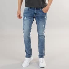 Image of 883 Police Mens Fixxed 664 Slim Fit Jeans 664-Blue: UK Waist 36" Leg 34"