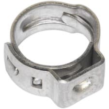 Image of 25 PACK Stainless Steel Single Ear O-Clip - 7mm to 8.5mm Diameter - Fixing