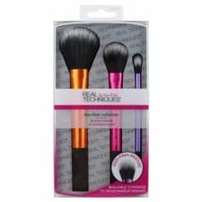 Image of Real Techniques 3 pcs Duo Fiber Collection Makeup Brush Set Ladies UK SELLER