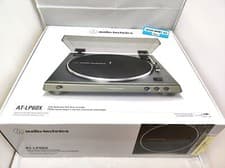 Image of Audio-Technica AT-LP60X-DGM Automatic Turntable Record Player Black