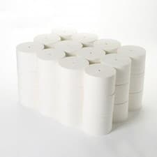 Image of 36 x 2 Ply Compact Coreless White 100m Toilet Rolls