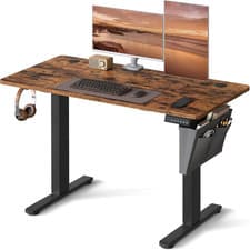 Image of Electric Standing Desk, Height Adjustable Desk, 60 X 120 X (72-120) Cm, 4 Memory