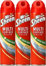 Image of Mr Sheen Multi-Surface Polish - Spring Fresh - 250ml - Pack of 3