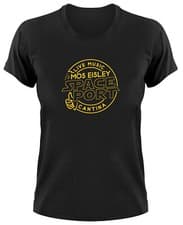 Image of Mos Eisley Space Port Bar Live Music Women's T-Shirt Logo Fan T-Shirt STAR WARS