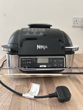 Image of Ninja Foodi Health Grill & Air Fryer - Black/Silver (AG301UK)