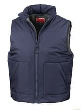 Image of Result Fleece Lined Shower Proof Gilet Bodywarmer Vest