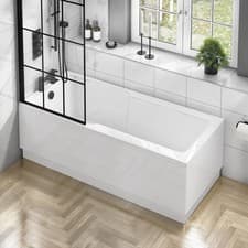 Image of Signature Shine Single Ended Rectangular Shower Bath 1700mm x 750mm 0 Tap Hole