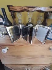 Image of PAIR OF Silver Plated Photo Frame IMPRESSION by Juliana 4"x6" New In A Box