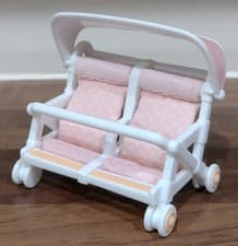 Image of BRAND NEW **** NO BOX **** Sylvanian Families Double Pushchair