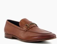 Image of Sanction - Tan Dune London Snaffle-Trim Loafers Size UK 10 (REFA12)