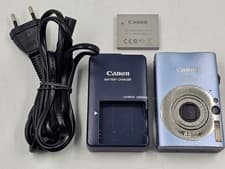 Image of Canon IXUS 82 IS 8.0 MP Digital Camera Blue - Refurbished
