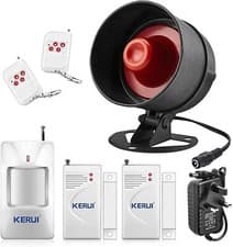 Image of KERUI Alarm Alert Sound Outdoor Alarm Siren Home Security Alarm System UK kits