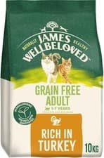 Image of 10 kg James Wellbeloved Cat Adult Hypoallergenic Dry Food Grain free delivery
