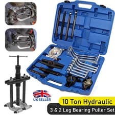 Image of 10 Ton Professinal Hydraulic Gear Jaw Puller Bearing Seperator Puller Set Kit