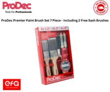 Image of ProDec Premier Paint Brush Set 7 Piece - Including 2 Free Sash Brushes PBPT061