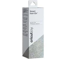 Image of CRICUT Joy Smart Iron-On Material - Glitter Silver 13.9CM X 48.2CM 2008067